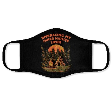 Discover Embracing Inner Nature Lover Camping Forest Camper Face Masks