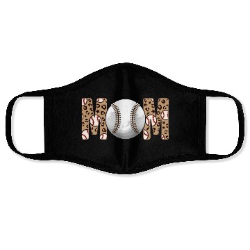 Discover Baseball Mama Baseball Player Mothers Day Face Masks