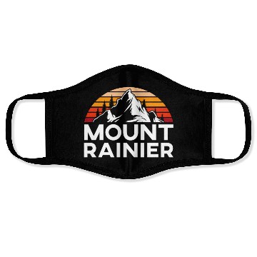 Discover Mount Rainier Mountaineer Summit Sport Hiking Face Masks