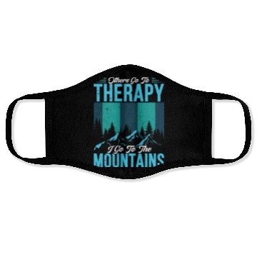 Discover Mountain love Therapy Mountains Wanderlust Face Masks
