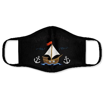 Discover Sailing Sailboat Future Captain Children Face Masks