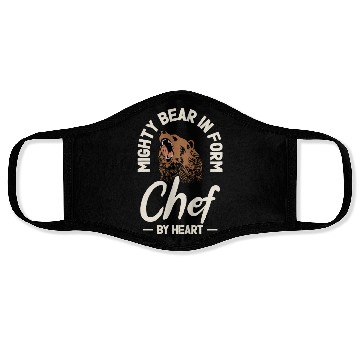 Discover Chef Beast Animal Lover Bear Cooking Face Masks