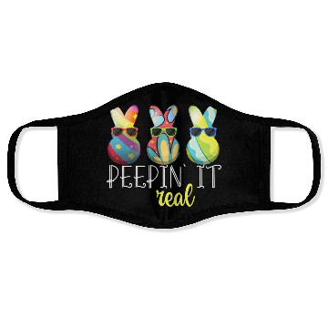 Discover Peepin 39 It Real Happy Easter Bunny Egg Hunt Face Masks