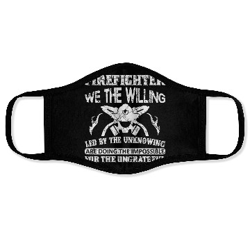 Discover Firefighter Doing The Impossible Face Masks