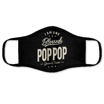 Discover I Am One Blessed Pop-Pop - Dad and Grandpa Face Masks