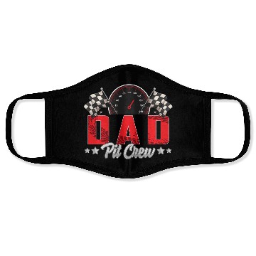 Discover Race Car Birthday Party Racing Family Dad Pit Crew Face Masks