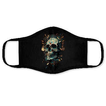 Discover Skull Dia de los Muertos Halloween Tattoo Gift Face Masks