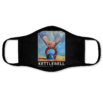 Discover Gym Kettlebell Painting Face Masks
