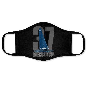 Discover America s Cup 37 Blue Face Masks