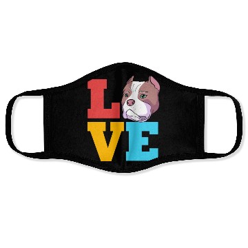 Discover Bully Dog Lover I Love My American Bully Face Masks