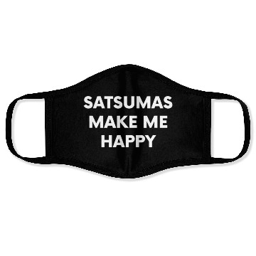 Discover Satsumas Fruit Lover Food Joke Face Masks