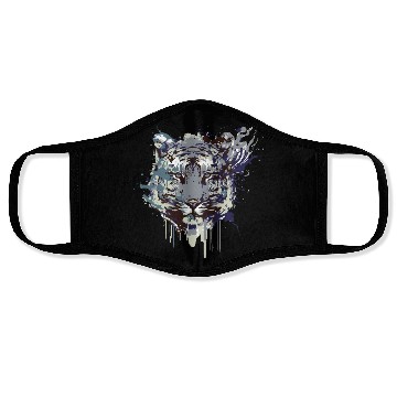 Discover Tiger head artwork design Face Masks
