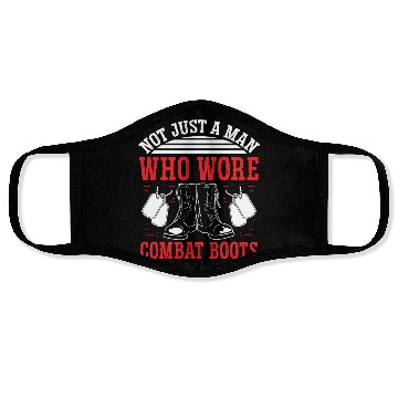 Discover Soldier not just combat boots military army Face Masks