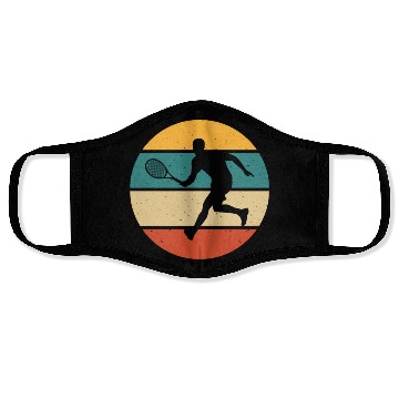 Discover Vintage Tennis Player 6 Face Masks