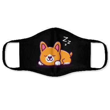 Discover Cute Corgi Sleeping Face Masks
