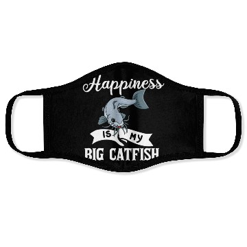 Discover Catfish Fishing Gift Flathead Catfishing nostalgia Face Masks