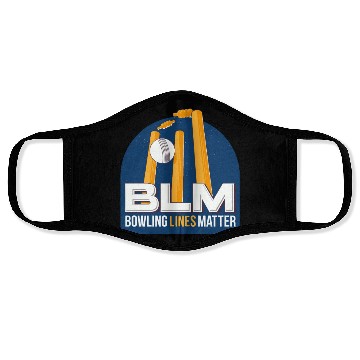 Discover BLM Bowling Lines Matter Face Masks