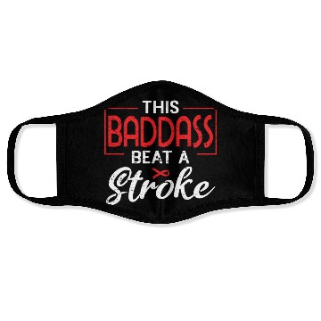 Discover Beat Stroke Survivor Red Stroke Awareness Month Face Masks