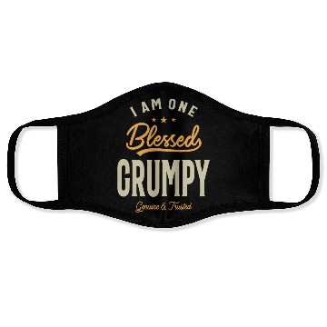 Discover Blessed Grumpy Dad/Grandpa - Father's Day Face Masks
