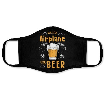 Discover Aircraft Mechanic Face Masks