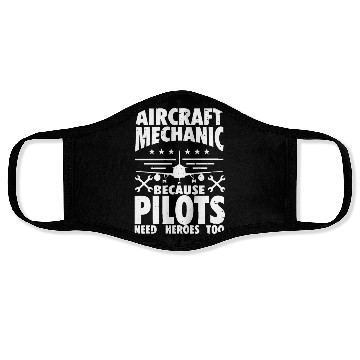 Discover Aircraft Mechanic Face Masks