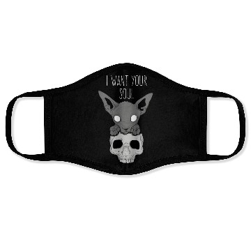 Discover Death Cat Skull Face Masks