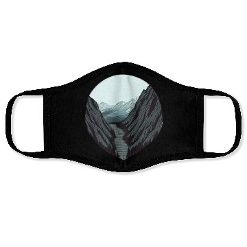 Discover River design Face Masks