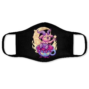 Discover Pastel Goth Kawaii Baphomet Tea Face Masks