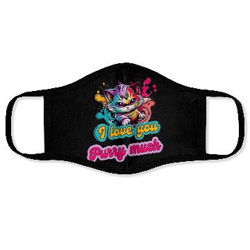 Discover Street Style Cat Graffiti Purry Much Art Face Masks