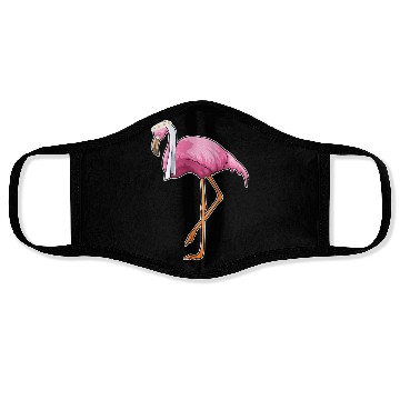 Discover Flamingo As Bride With Veil Face Masks