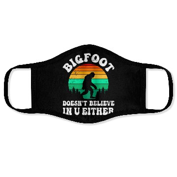 Discover Bigfoot Hiker and Funny Climber Mountains Face Masks