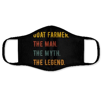 Discover Goat Farmer Man Myth The Legend Face Masks