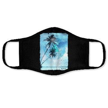 Discover Artistic Dubai United Arab Emirates Palm Tree Face Masks