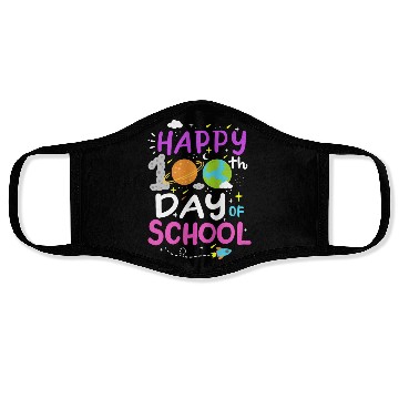 Discover 100 Days of School Science Teacher Student Face Masks