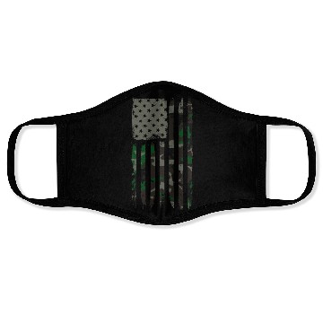 Discover Camouflage American Flag Jungle Camo USA Flag Face Masks