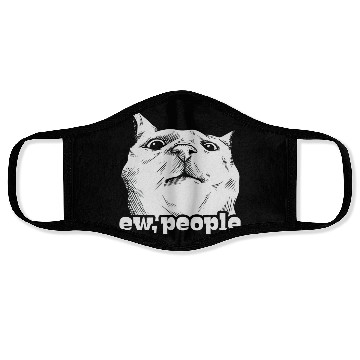 Discover Funny Cat Ew People Face Masks