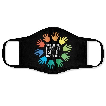 Discover I See Possabilities Special Education Teacher Face Masks