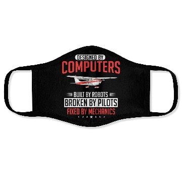 Discover Aircraft Mechanic, airplane mechanic Face Masks