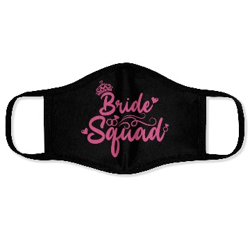 Discover Bride Squad Face Masks