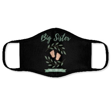Discover Big Sister Est. 2023 Face Masks