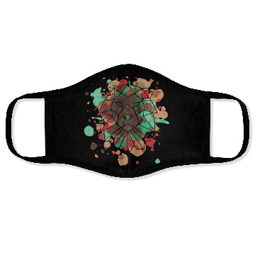 Discover geometric lion Face Masks