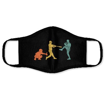Discover Baseball Catcher Pitcher Batter Vintage Face Masks