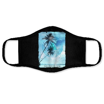 Discover Artistic San Jose Del Cabo Mexico Palm Tree Face Masks