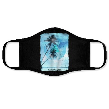 Discover Artistic Jacksonville Florida Palm Tree Vacation Face Masks