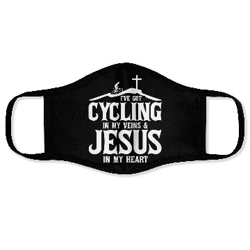 Discover Jesus Cycling Lover Cyclist Bicycling Face Masks