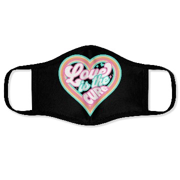 Discover LOVE IS THE CURE (pink) Face Masks