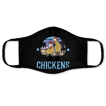 Discover Chickens Chicken Farm Farmer Face Masks