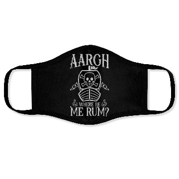 Discover Aargh, where be me rum? - Pirate Face Masks