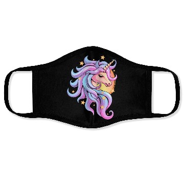 Discover Pastel Goth Unicorn Face Masks
