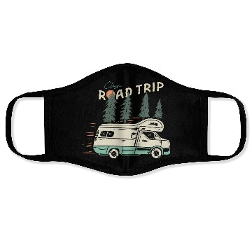 Discover Classic Road Trip Face Masks